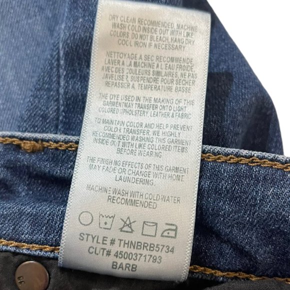 Joe's Jeans Women's Barb Cuff Mid Rise Crop Blue Jeans Size 25 Style 4500371793 - Picture 10 of 11